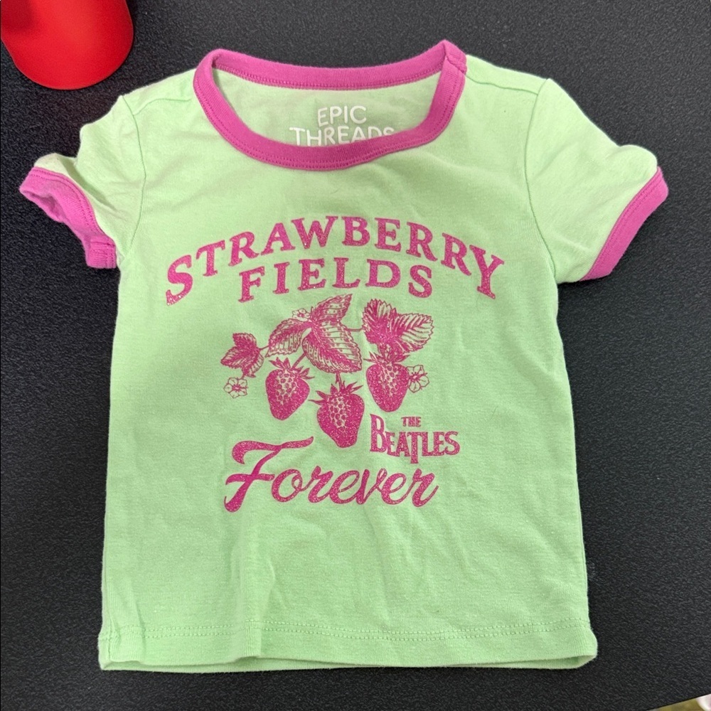 Epic Threads Kids Tee with Strawberry Fields Design